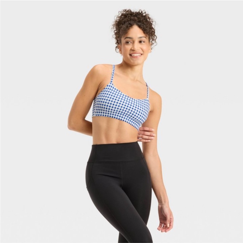 All in Motion Blue Sports Bra size M